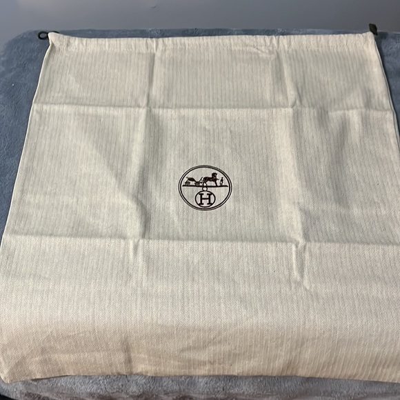 Hermes Garden Party Amazonia Leather Tote blk/brn with dust bag included - Picture 14 of 14